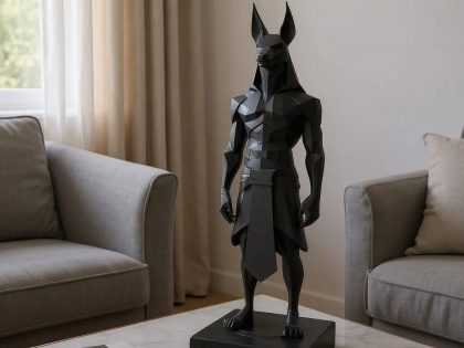 Low Poly Anubis Heykeli
