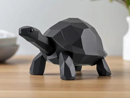 Yürüyen Low Poly Kaplumbağa