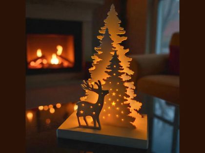 Yılbaşı LED Mumluk Dekoru