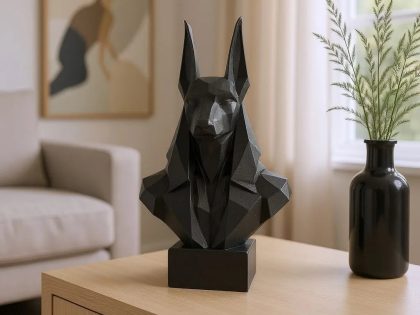 Low Poly Anubis Büstü