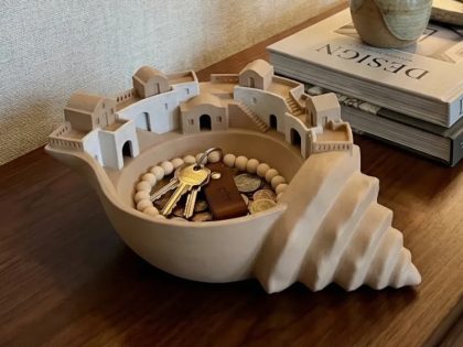 Santorini Deniz Kabuğu Kasesi